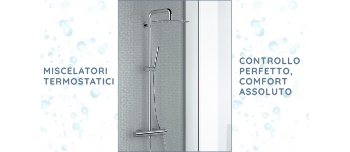 Miscelatori termostatici: comfort e sicurezza nella tua doccia